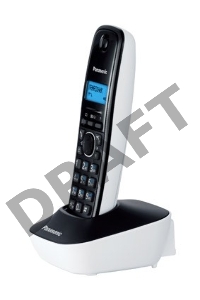 Телефон Panasonic KX-TG1611RUW (белый) {АОН, Caller ID,12 мелодий звонка,подсветка дисплея,поиск трубки}