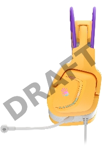 Наушники с микрофоном A4Tech Bloody G575 желтый/фиолетовый (G575 /ROYAL VIOLET/ USB)