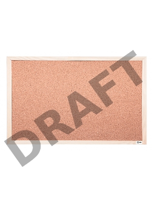 Демонстрационная доска Cactus CS-CWBD-30x45 пробка пробковая 30x45см деревянная рама коричневый