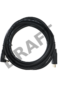 Кабель VCOM CG523-3M Кабель HDMI<=>HDMI-угловой коннектор 90град  3м, 2.0V