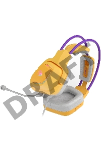 Наушники с микрофоном A4Tech Bloody G575 желтый/фиолетовый (G575 /ROYAL VIOLET/ USB)