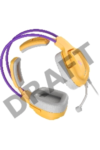 Наушники с микрофоном A4Tech Bloody G575 желтый/фиолетовый (G575 /ROYAL VIOLET/ USB)