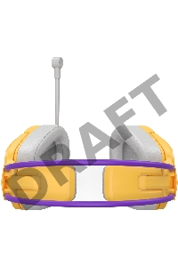 Наушники с микрофоном A4Tech Bloody G575 желтый/фиолетовый (G575 /ROYAL VIOLET/ USB)