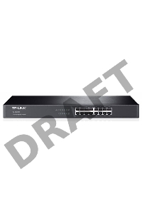 Коммутатор TP-Link SMB TL-SG1016 Коммутатор 16-port Gigabit Switch, 1U 19-inch rack-mountable steel case