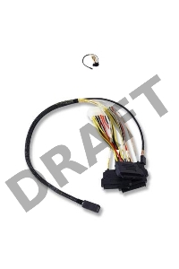 Кабель LSI CBL-SFF8643-SAS8482SB-06M  (LSI00412) длина 60см,наконечники: SFF8643(контроллер)-SFF8482(диск)+SB