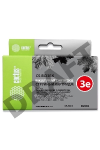 Картридж струйный Cactus CS-BCI3BK черный для Canon BJC-3000/ BJC-6000/ BJC-6100/ BJC-6200 (24ml)
