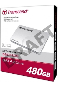 накопитель Transcend SSD 480GB 220 Series TS480GSSD220S {SATA3.0}