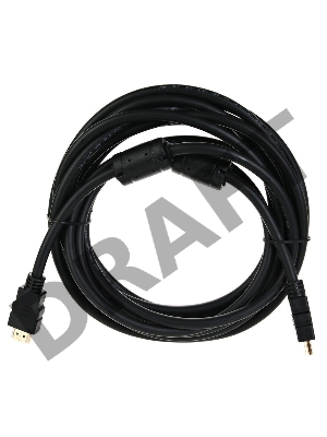 Кабель HDMI 19M/M ver 2.0, 5М, 2 фильтра  Aopen <ACG711D-5M>      