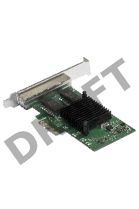 Сетевой адаптер ExeGate EXE-I350-T4V2 (PCI-E x4 v2.1, порты 4xRJ45 (медные), 10/100/1000Mbps, Gigabit NIC Intel Chipset NHI350AM4)