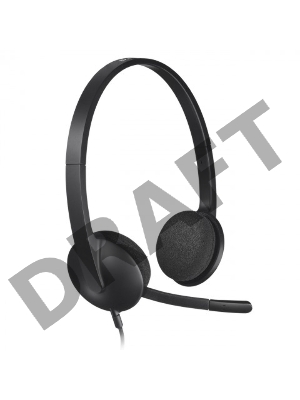 Гарнитура Logitech Headset H340 USB graphite (981-000509)