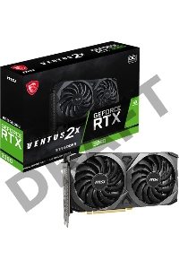 Видеокарта MSI RTX3060 VENTUS 2X 8G OC RTX 3060 8192Mb 128 GDDR6 1807/15000 HDMIx1 DPx3 HDCP Ret