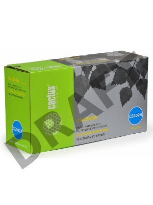 Картридж Cactus CS-CE402A для HP CLJ Color M551 series,желтый 6000 стр