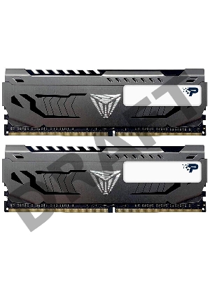 Модуль памяти Patriot UDIMM DDR4 16GB V Steel  3600MHZ CL17  DUAL KIT