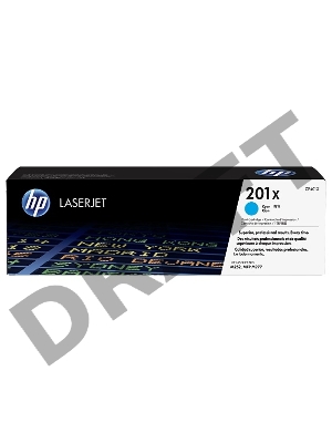 Тонер Картридж HP 201X CF401X голубой для HP CLJ Pro M252/M277 (2300стр.)