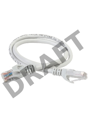 Коммутационный шнур (патч-корд), кат.5Е UTP, LSZH, 10м, серый ITK