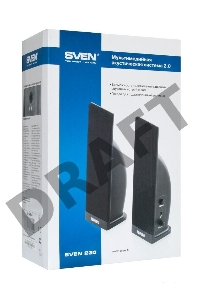Колонки Sven 230 2.0 черный 4Вт