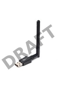 Сетевой двухдиапазонный Wi-Fi USB-адаптер Gembird 600 Мбит, USB, 802.11b/g/n/ac/а