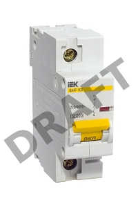 Выключатель автоматический модульный 1п C 10А 10кА ВА47-100 ИЭК MVA40-1-010-C