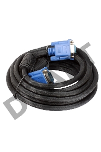 Кабель VCOM VVG6460-5MO удлинительный Монитор-SVGA card (15M-15F) 5m, 2 фильтра