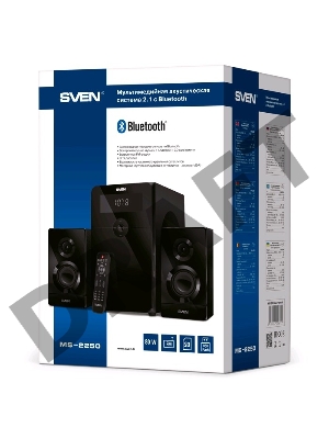 Акустическая система 2.1 SVEN MS-2250 / 80 Watt / ~230V 50Hz / Bluetooth / Black