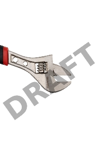 Разводной ключ REXANT 200 мм никелированный, двухкомпонентная рукоятка