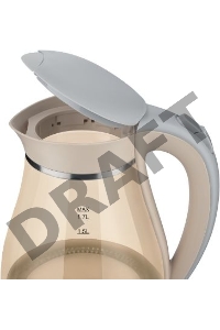 Чайник электрический Scarlett SC-EK27G83 1.7л. 2200Вт бежевый (корпус: стекло)
