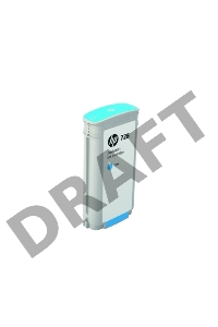 Картридж HP 728 с голубыми чернилами для принтеров Designjet, 130 мл