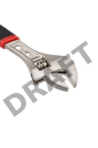 Разводной ключ REXANT 200 мм никелированный, двухкомпонентная рукоятка