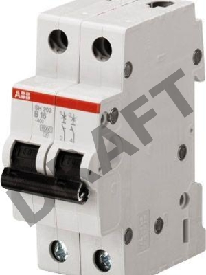 Выключатель автоматический модульный 2п C 16А 4.5кА SH202L ABB 2CDS242001R0164 Выключатель автоматический модульный 2п C 16А 4.5кА SH202L ABB 2CDS242001R0164