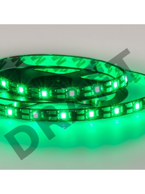 LED лента с USB коннектором 5 В, 8 мм, IP65, SMD 2835, 60 LED/m, цвет свечения зеленый