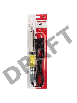 Паяльник с керам. нагревателем долговечное жало 220В/60Вт Rexant 12-0124