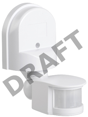 Детектор движения ДД 008 1100Вт угол обз. 180град. дальн. 12м IP44 бел. ИЭК LDD10-008-1100-001