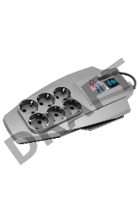 Сетевой фильтр Pilot X-Pro 3м (6 розеток) серый (коробка)