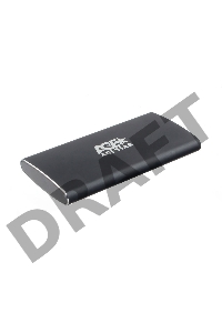 USB 3.0 Внешний корпус mSATA AgeStar 3UBMS2 (BLACK), алюминий, черный