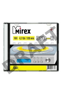 Диск DVD-R Mirex 4.7 Gb, 16x, Slim Case (1), (1/200)