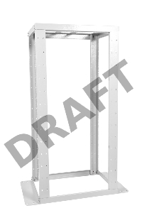 Стойка двухрамная ЦМО СТК-С-45.2.1000 45U 560ммX1280мм направл.закл.гайки 480кг серый