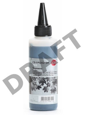 Чернила Cactus CS-I-PGI520BK черный (100мл) CANON PIXMA MP540/MP550/MP620/MP630/MP640 Чернила Cactus CS-I-PGI520BK черный (100мл) CANON PIXMA MP540/MP550/MP620/MP630/MP640