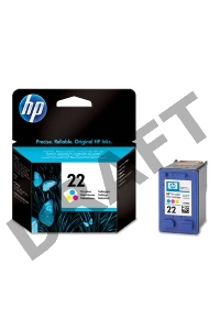 Картридж струйный HP 22 C9352AE многоцветный для HP DJ 3920/3940/PSC 1410 (165стр.)
