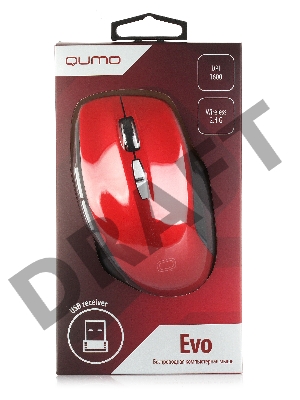 Мышь Qumo Office Evo M61 [24280] {7 кнопок, беспроводная, 2.4 G, 800/1200/1600 dpi}