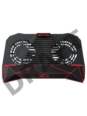 Игровой держатель для смартфона с функцией внешнего аккумулятора Qumo MGame Dual Cool and Charge,  2600 мА-ч, 5В 1.5А, 2 вентилятора, отключаемая подсветка, черный