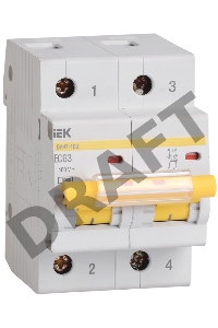 Выключатель автоматический модульный 2п C 25А 10кА ВА47-100 ИЭК MVA40-2-025-C