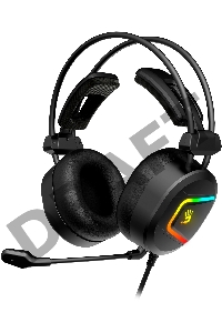 Наушники с микрофоном A4Tech Bloody MC750 черный 2.3м мониторные USB оголовье (MC750 BLACK)