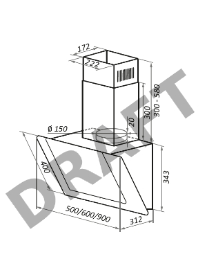 Вытяжка MAUNFELD WIND PUSH 50 БЕЛЫЙ
