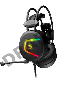 Наушники с микрофоном A4Tech Bloody MC750 черный 2.3м мониторные USB оголовье (MC750 BLACK)