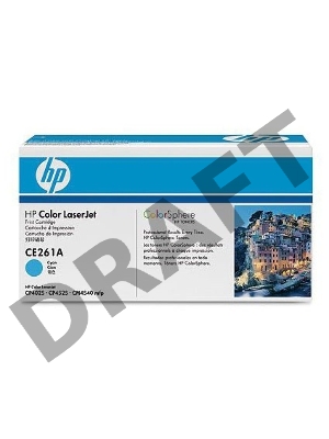 Тонер-картридж HP CE261A голубой для CLJ CP4025/CP4525 11000стр.