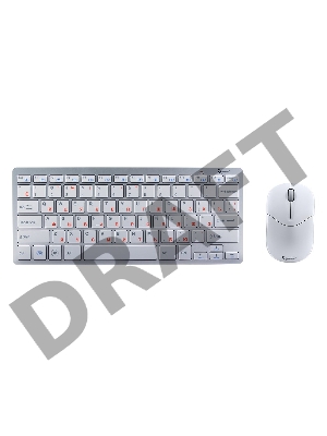 Клавиатура+мышь Gembird KBS-7001-RU {Wireless, ноутбучн. механизм клавиш 2.4ГГц/10м, мини-приемник- USB}