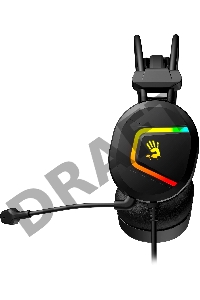 Наушники с микрофоном A4Tech Bloody MC750 черный 2.3м мониторные USB оголовье (MC750 BLACK)