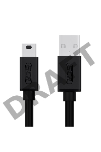 Кабель Greenconnect Кабель интерфейсный USB 2.0 3.0m Premium AM / mini 5P, 28 / 28 AWG двойное экранирование, антифриз, черный