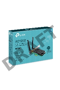 Адаптер TP-LINK ARCHER T4E AC1200 Двухдиапазонный Wi-Fi адаптер PCI Express