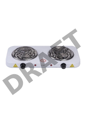 Плитка электрическая Galaxy GL 3004 (белый, 2000 Вт, 1 конфорка)